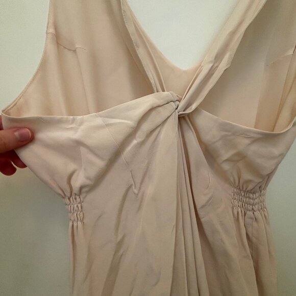 BABATON off-white cream silk midi dress S - Picture 5 of 8